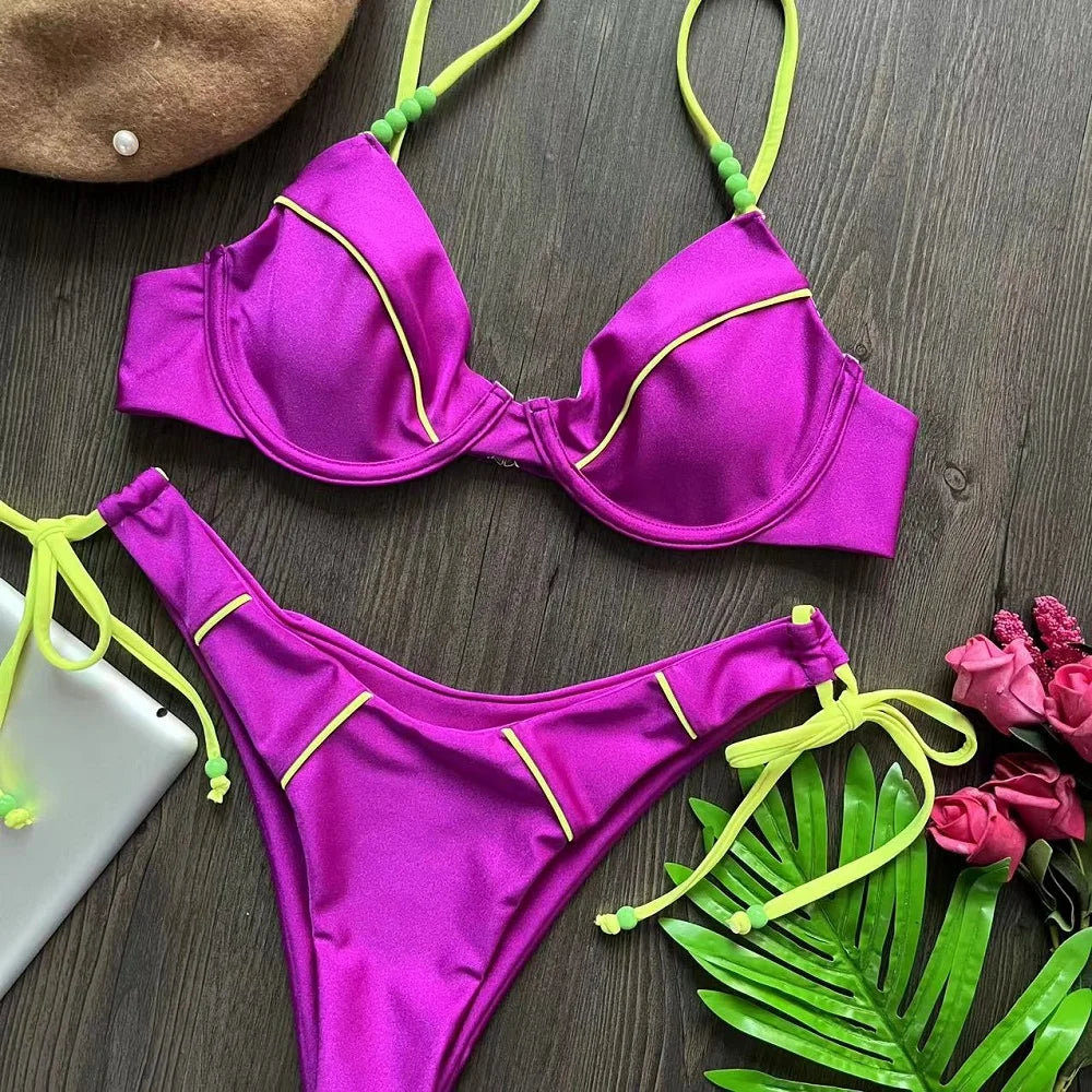 Sexy Push up Bikini Set Swimsuit
