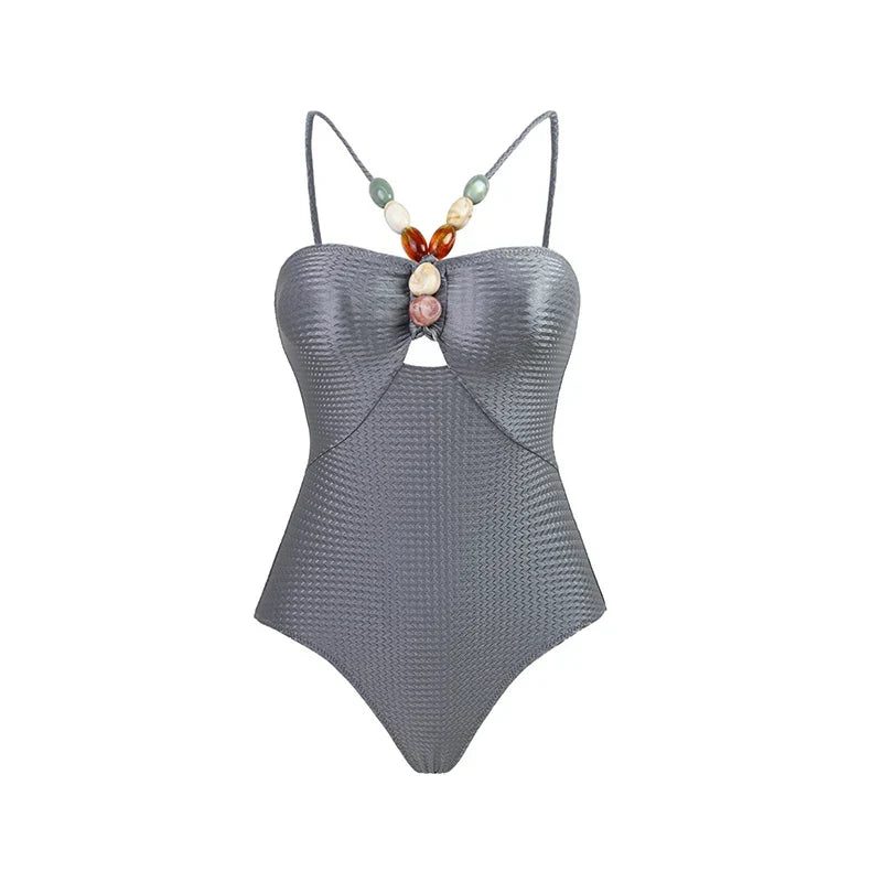 One Piece Retro Swimwear with matching skirt - multiple prints