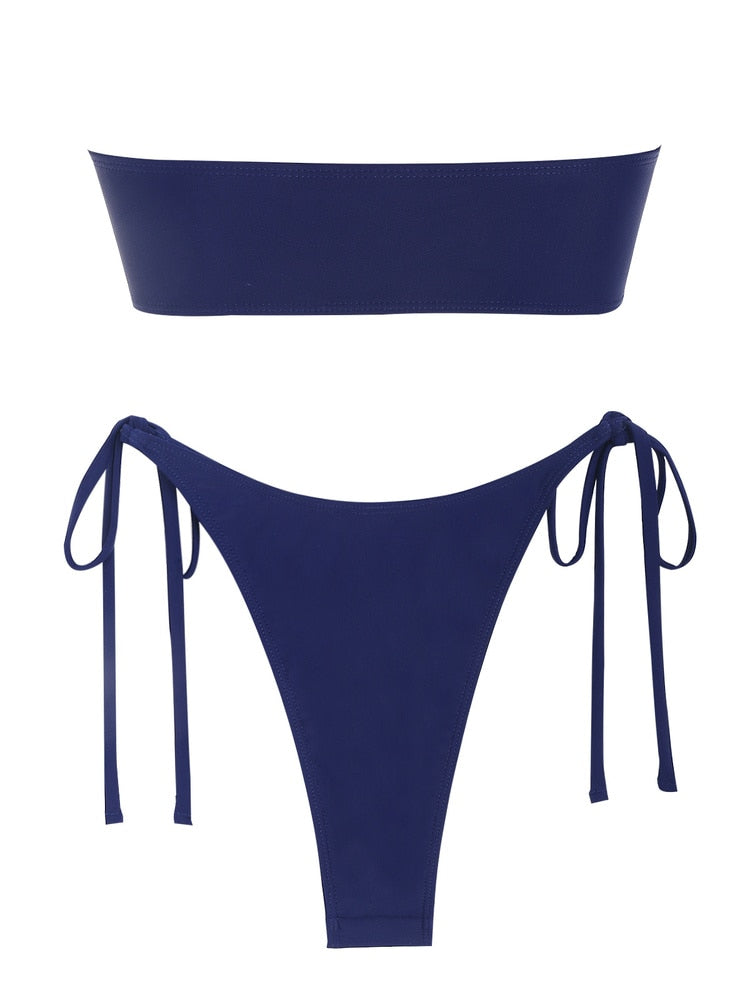 Ring Bandeau Bikini - multiple colors
