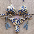 Boho Tassel Bottom Bikinis - multiple prints