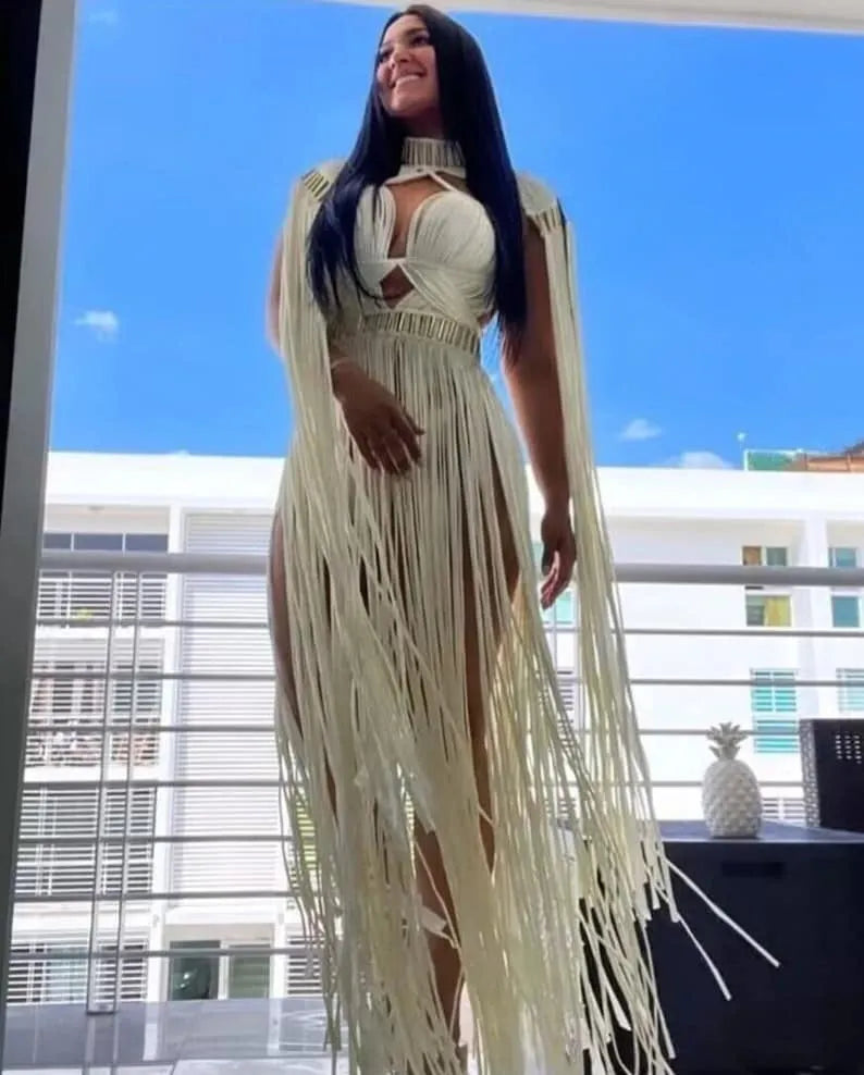 Bohemian Crochet Knitted Beach Cover Up