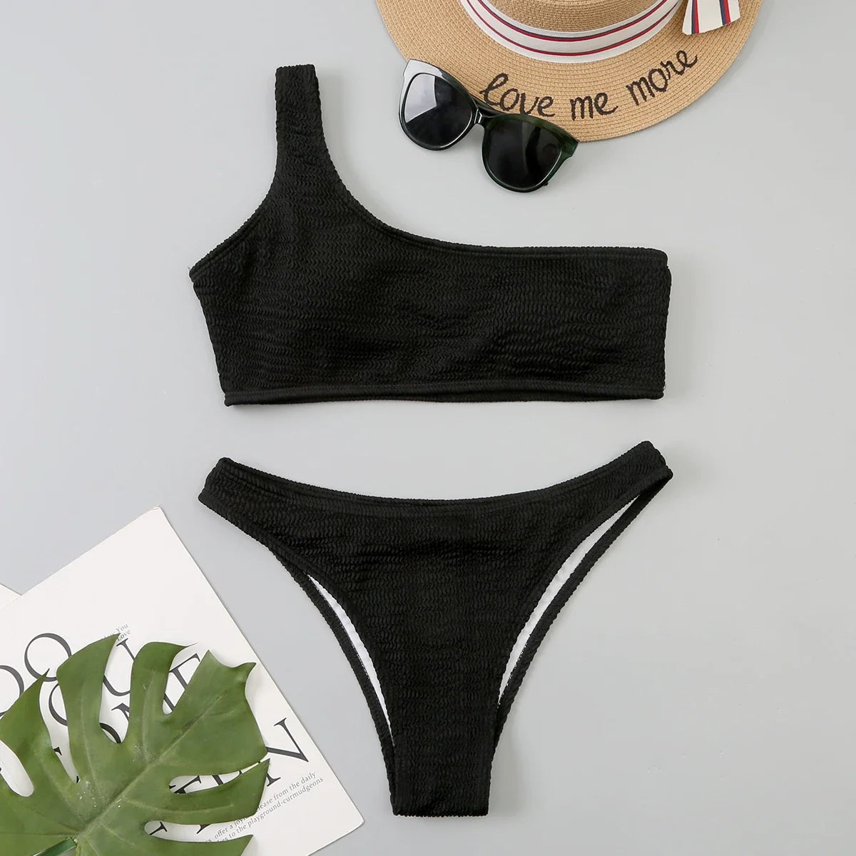 Ocean Goddess One-Shoulder Bikini