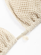 Contrast Fishnet Bikini set, stylish swimwear with fishnet design, by 64b136-1e brand, shown on a model.