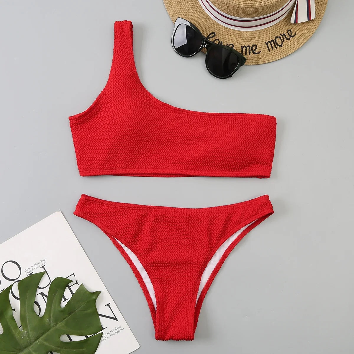 Ocean Goddess One-Shoulder Bikini