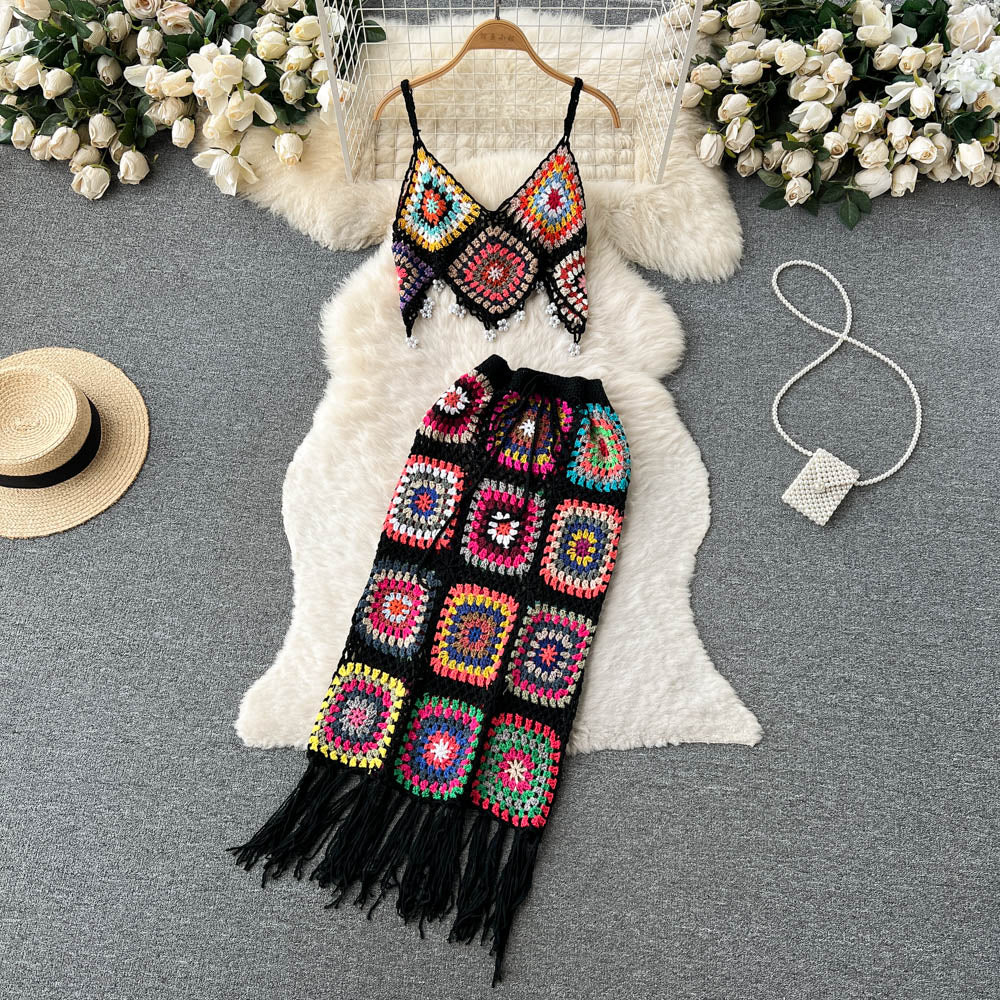 Two Piece Knitted Beach Set
