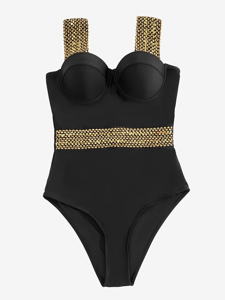 Detailed One Piece Swimwear  -  multiple style and colors