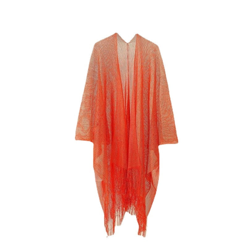 Tassel See through Bikini Beach Cover Up