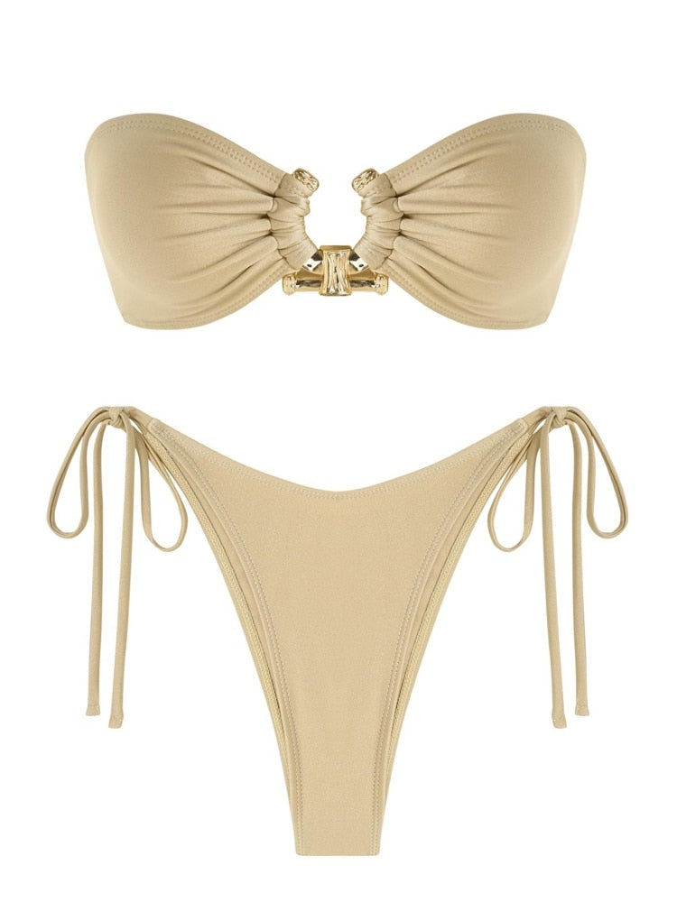Ring Bandeau Bikini - multiple colors