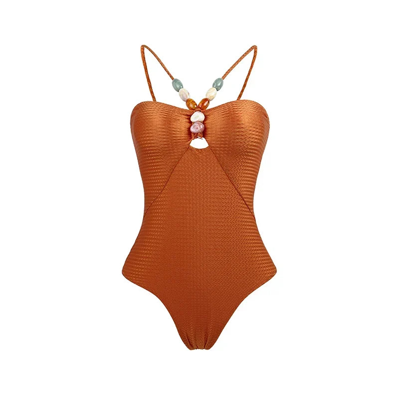 One Piece Retro Swimwear with matching skirt - multiple prints