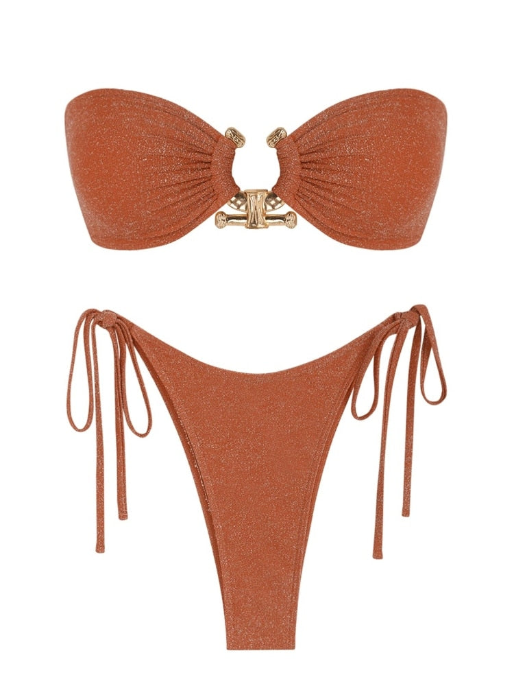 Ring Bandeau Bikini - multiple colors