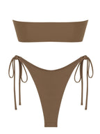 Colorful 64b136-1e Ring Bandeau Bikini swimwear in multiple colors, featuring a stylish strapless bandeau design.