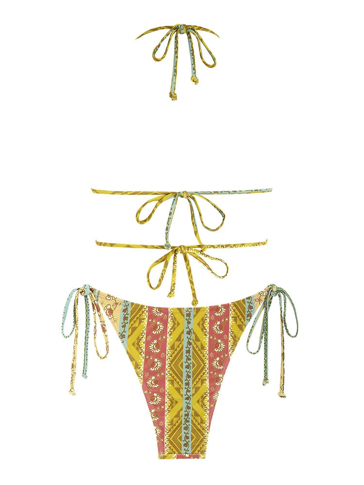 Paisley Print Bikini Sets -  Multiple colors