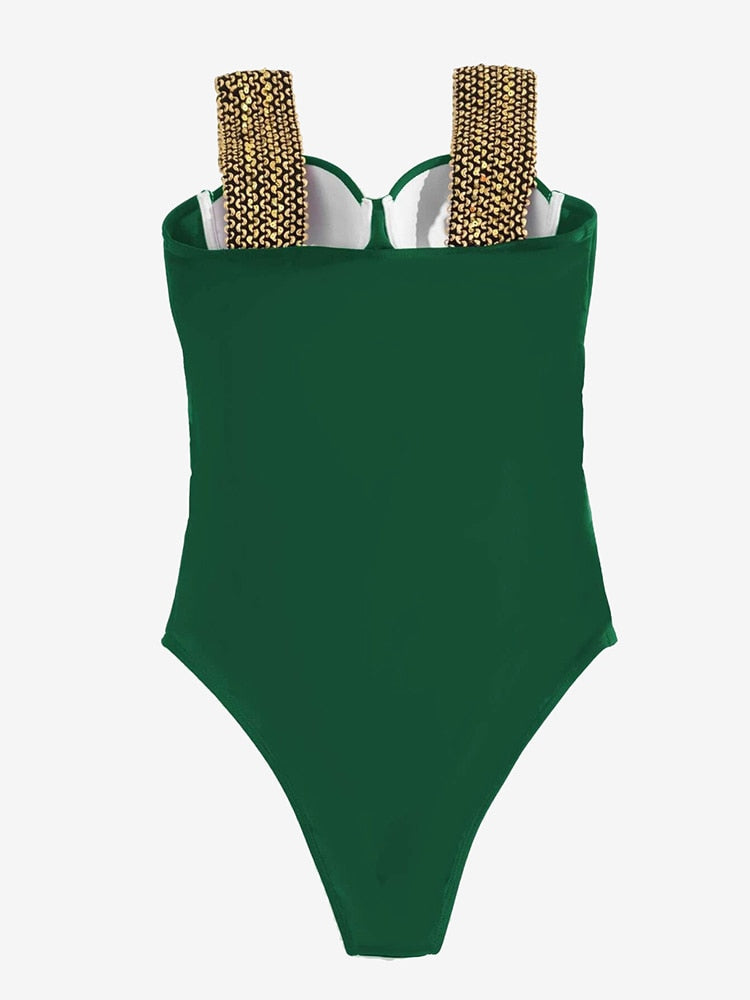 Detailed One Piece Swimwear  -  multiple style and colors