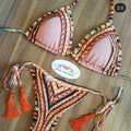 Feminine Pink Brazilian Bikinis Set