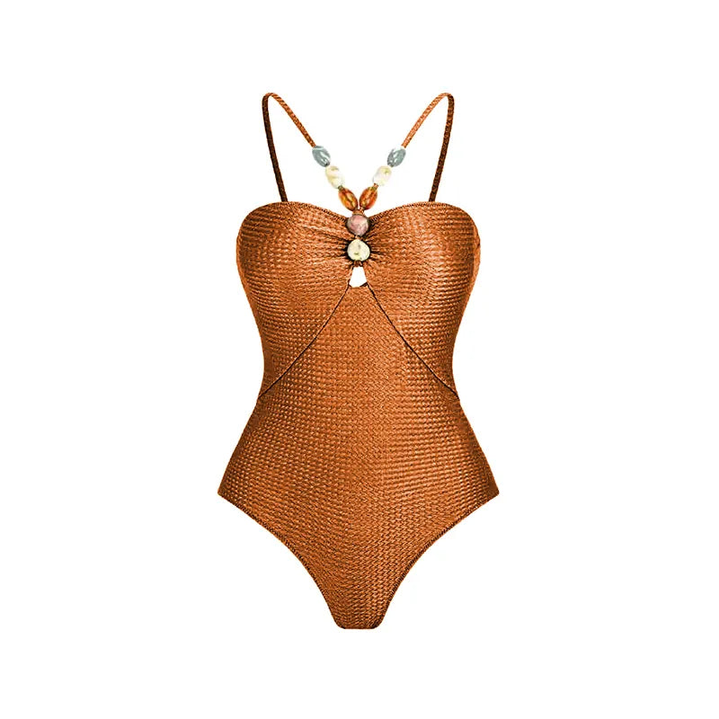 One Piece Retro Swimwear with matching skirt - multiple prints