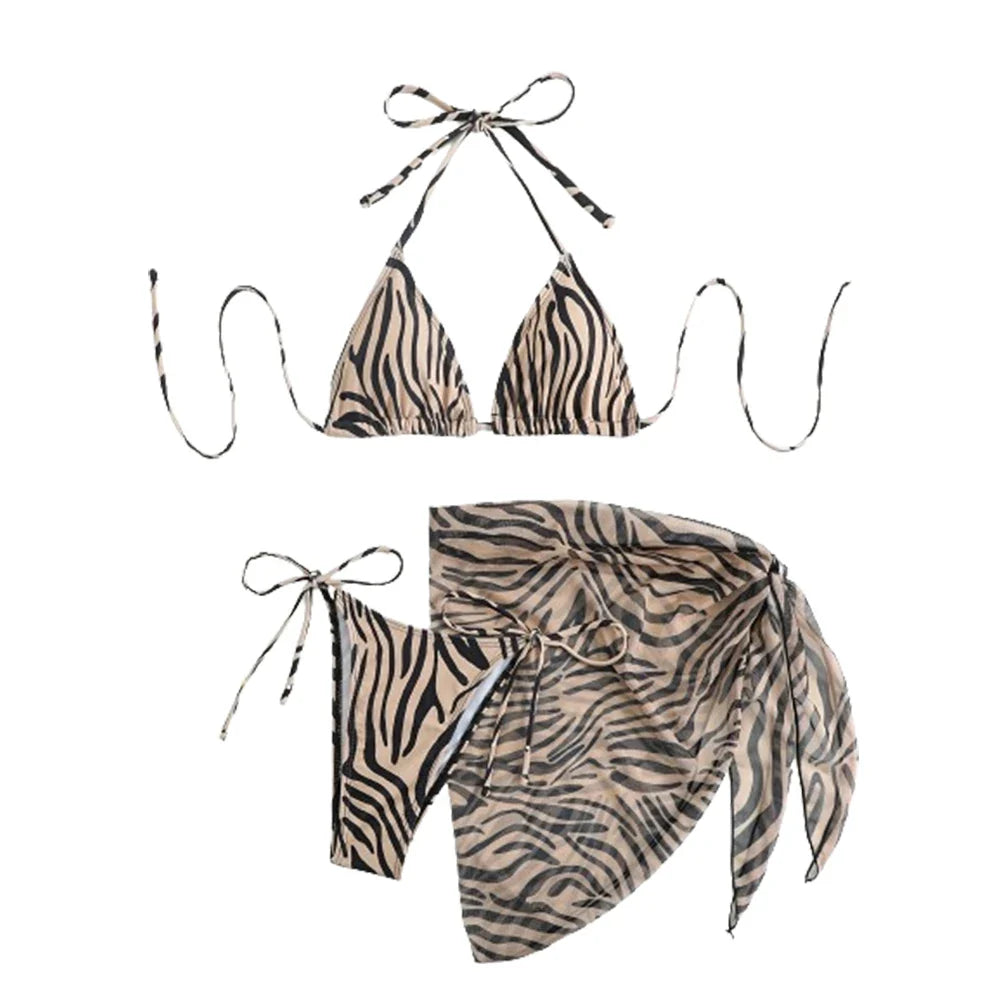 LEO Three Pieces Bikini Set