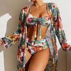High waist bikini set from 64b136-1e swimwear, featuring a stylish two-piece design with adjustable straps and vibrant color.