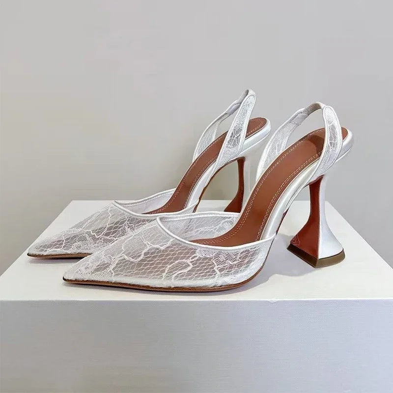 Octavia Mesh Lace Heels