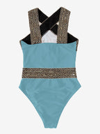 Colorful one-piece swimwear by 64b136-1e, featuring detailed design and multiple styles in vibrant shades.