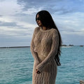 Enchanting Elegance Crochet Skirt Suit