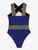 Colorful one-piece swimwear by 64b136-1e featuring detailed patterns and multiple vibrant styles, perfect for beach or pool.