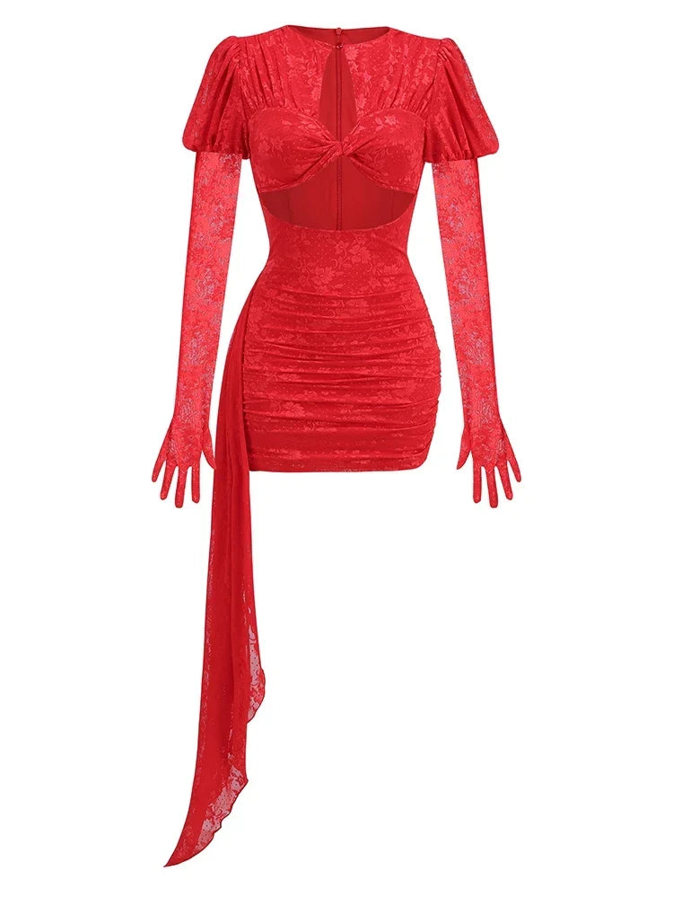 Nova Pleated Mini Dress