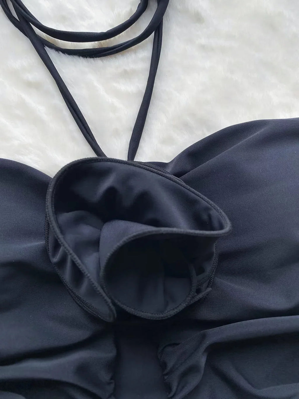 Blossom Noir Floral Monokini