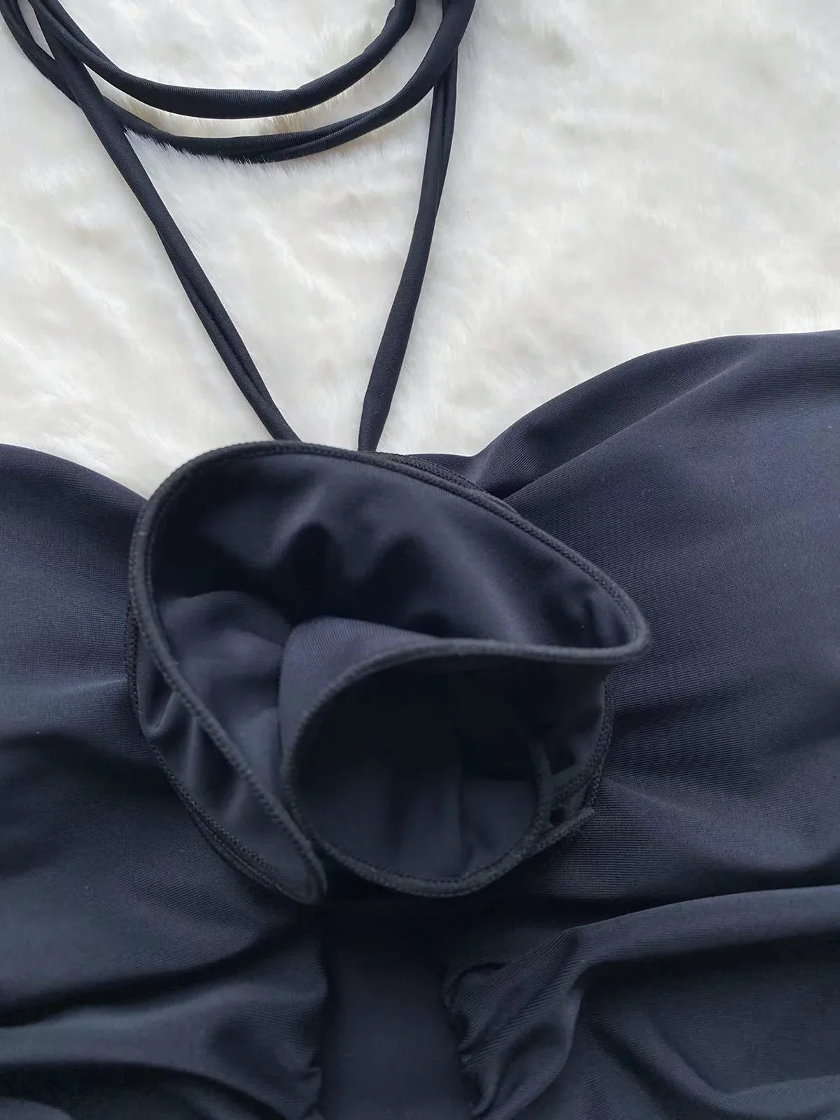 Blossom Noir Floral Monokini
