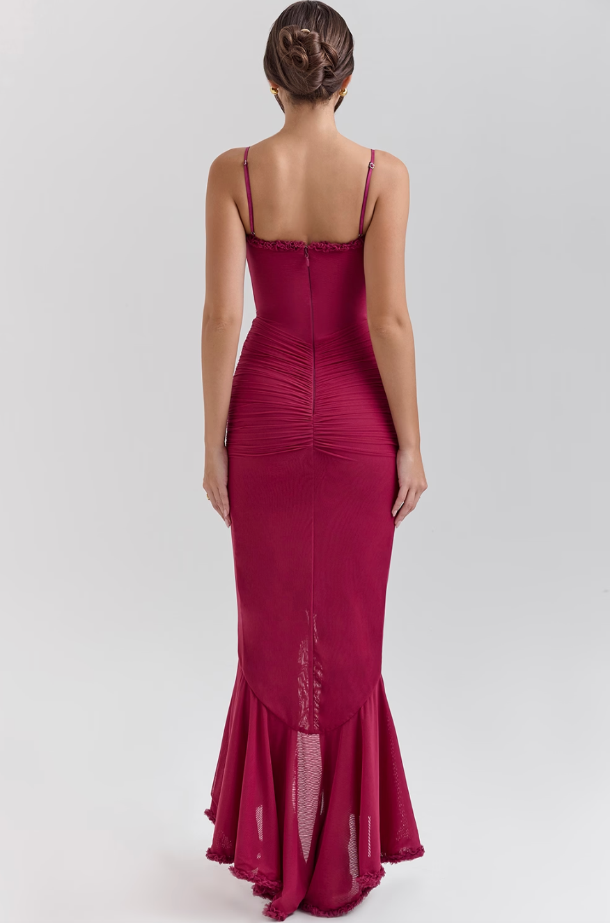 Ruby | Charming Ruffled Gown
