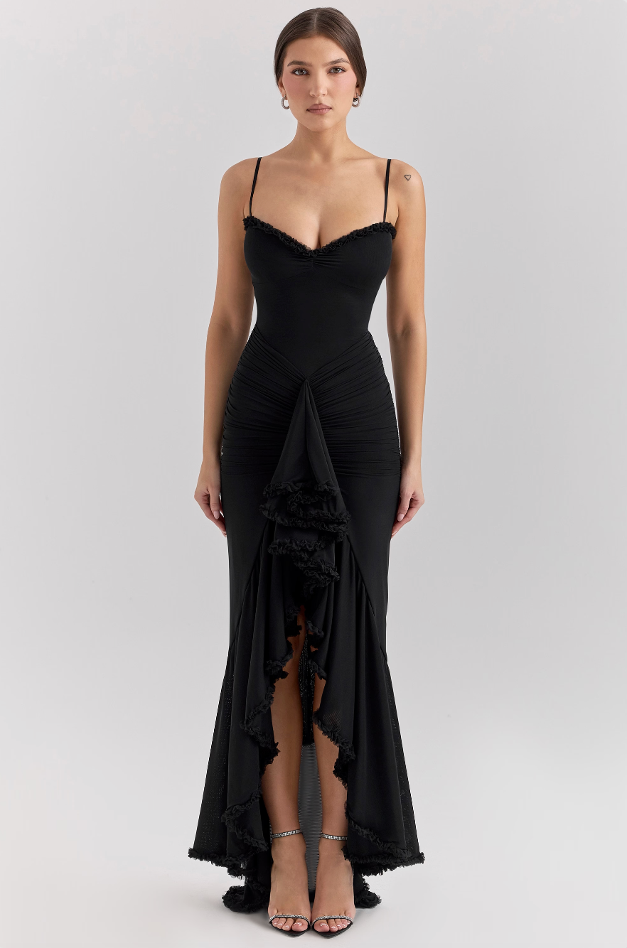 Ruby | Charming Ruffled Gown