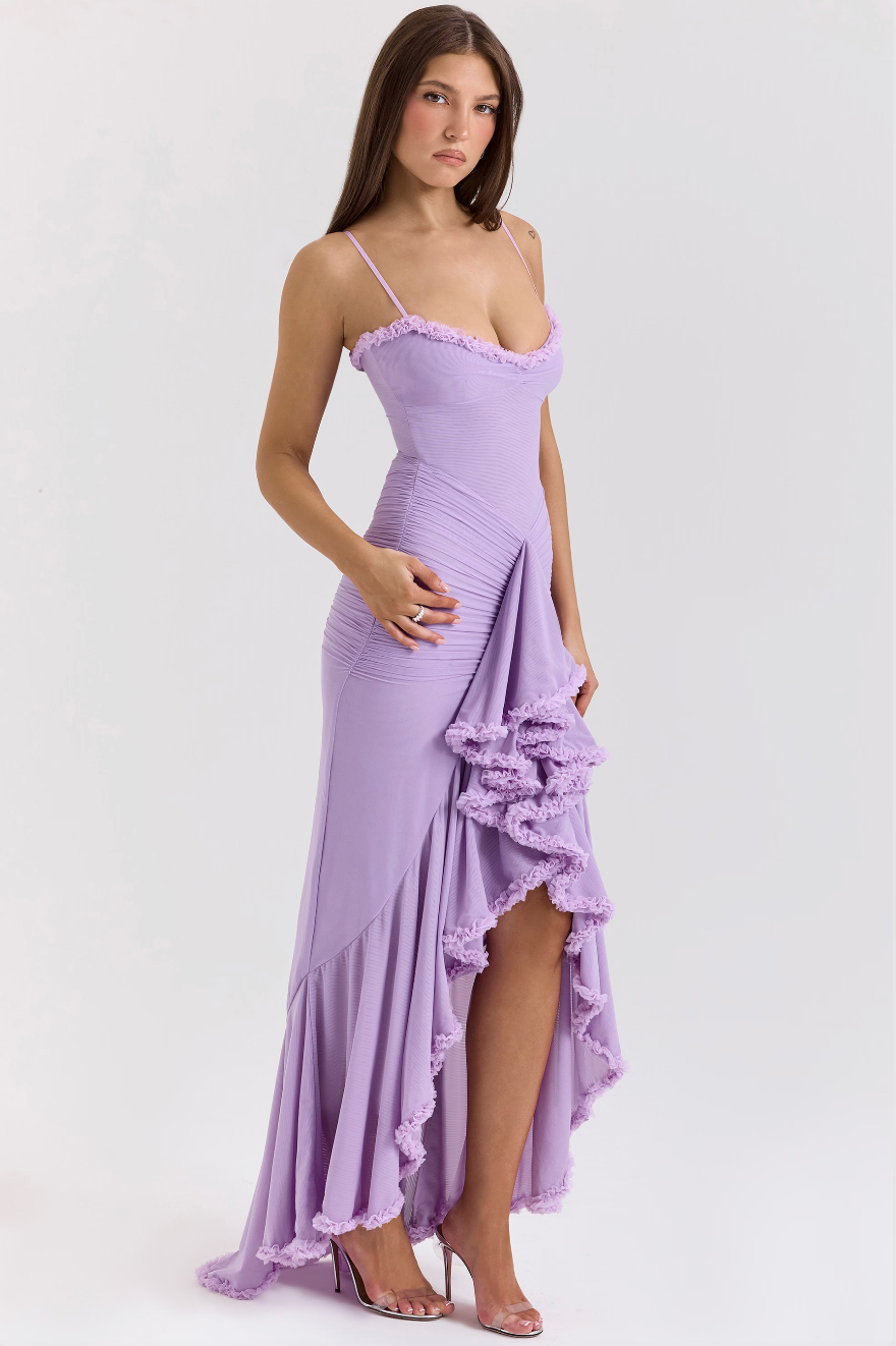 Ruby | Charming Ruffled Gown
