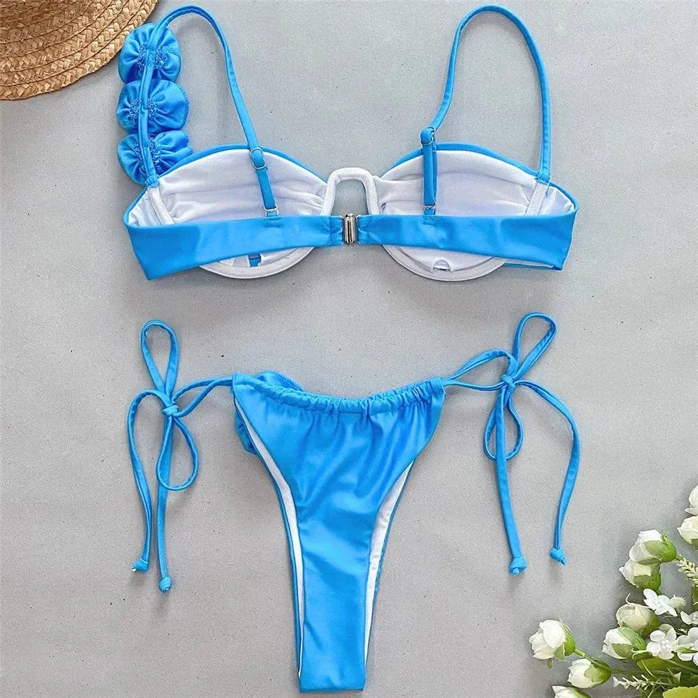 BLUE FLOWER BIKINI