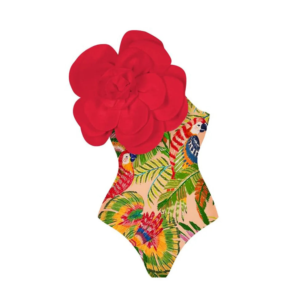 Eden Bloom 3D Floral Swimsuit