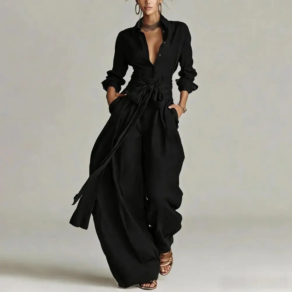 Katherine | Linen Wide-Leg Pants Co-Ord Set