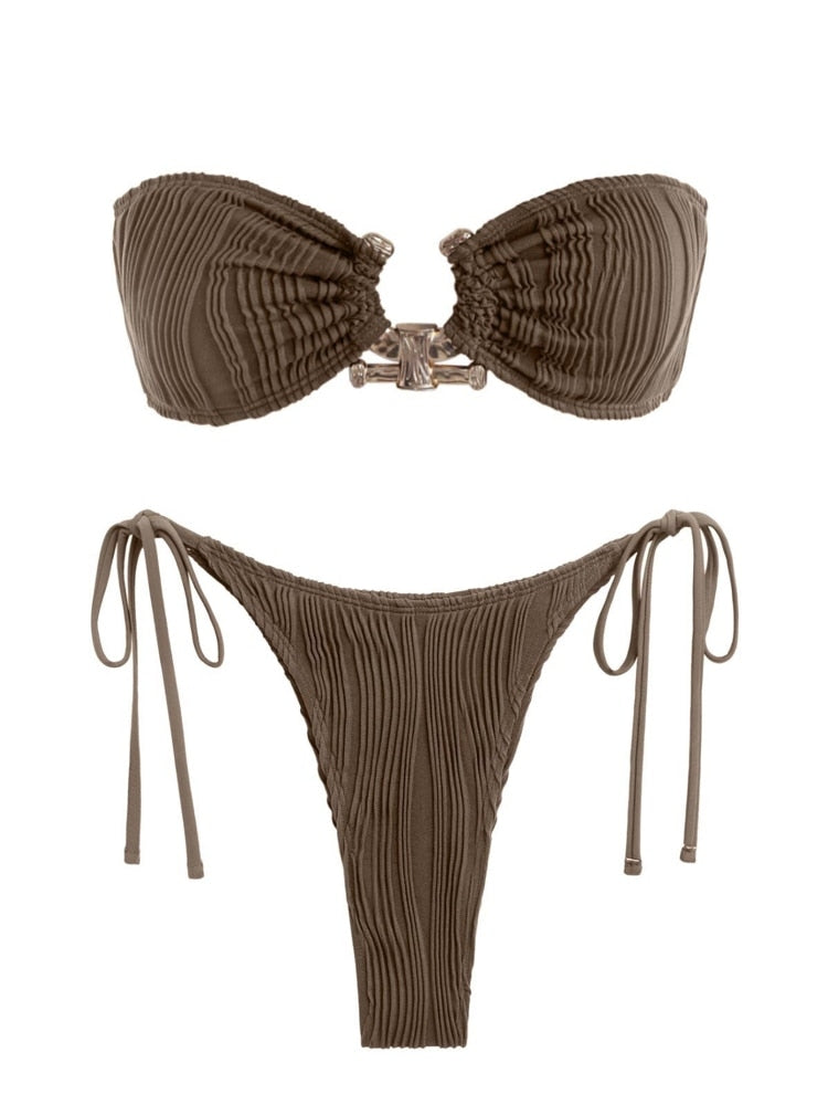 Ring Bandeau Bikini - multiple colors
