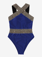 Colorful one-piece swimwear by 64b136-1e features detailed design and multiple styles in vibrant shades.
