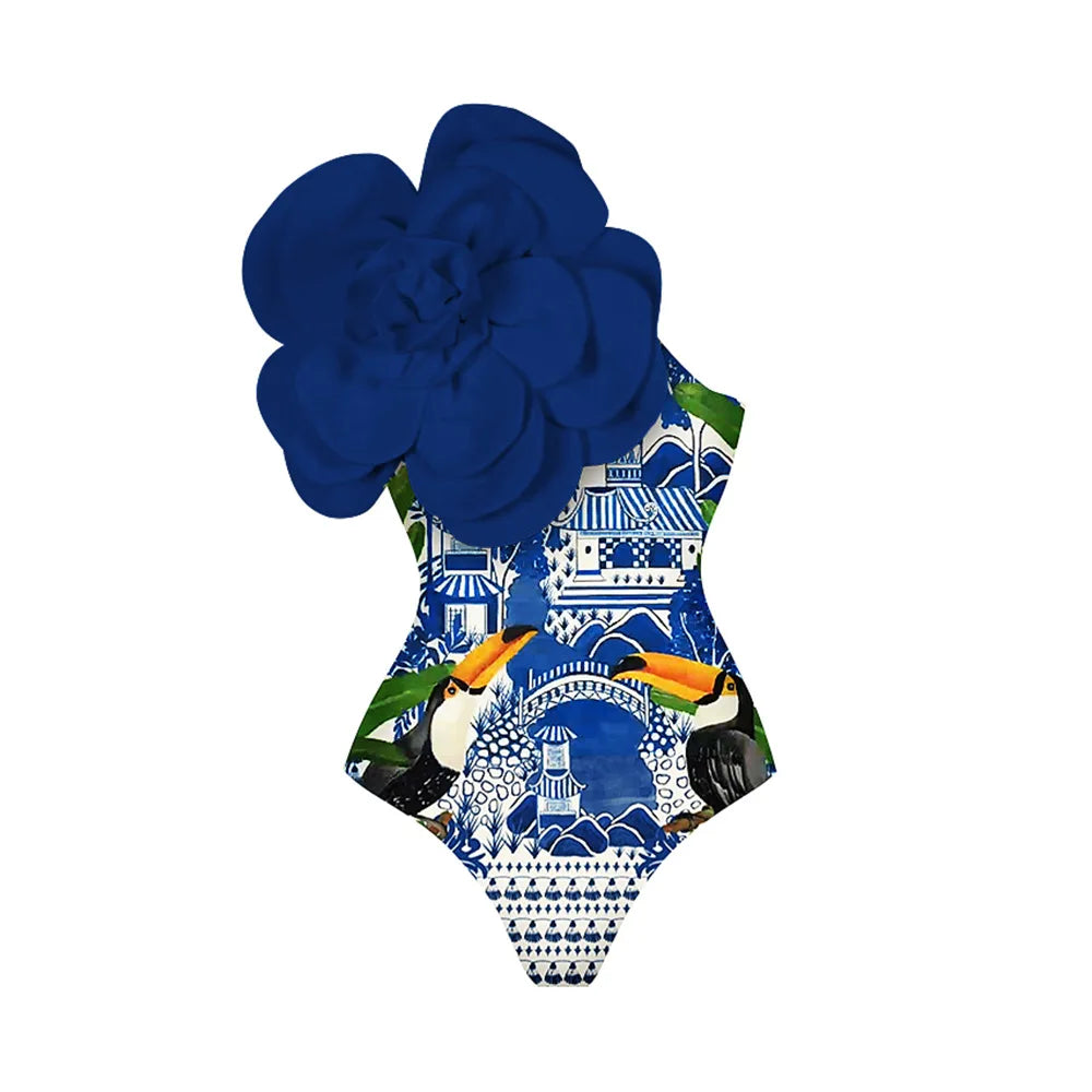 Eden Bloom 3D Floral Swimsuit