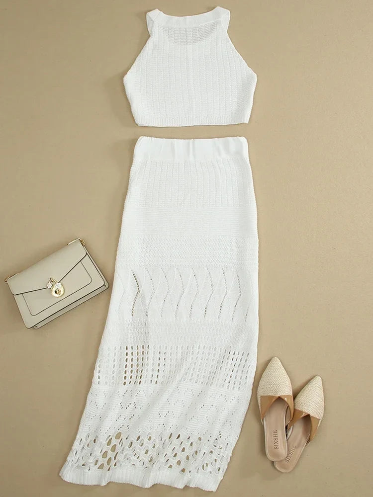 Sheer Allure Knit Set