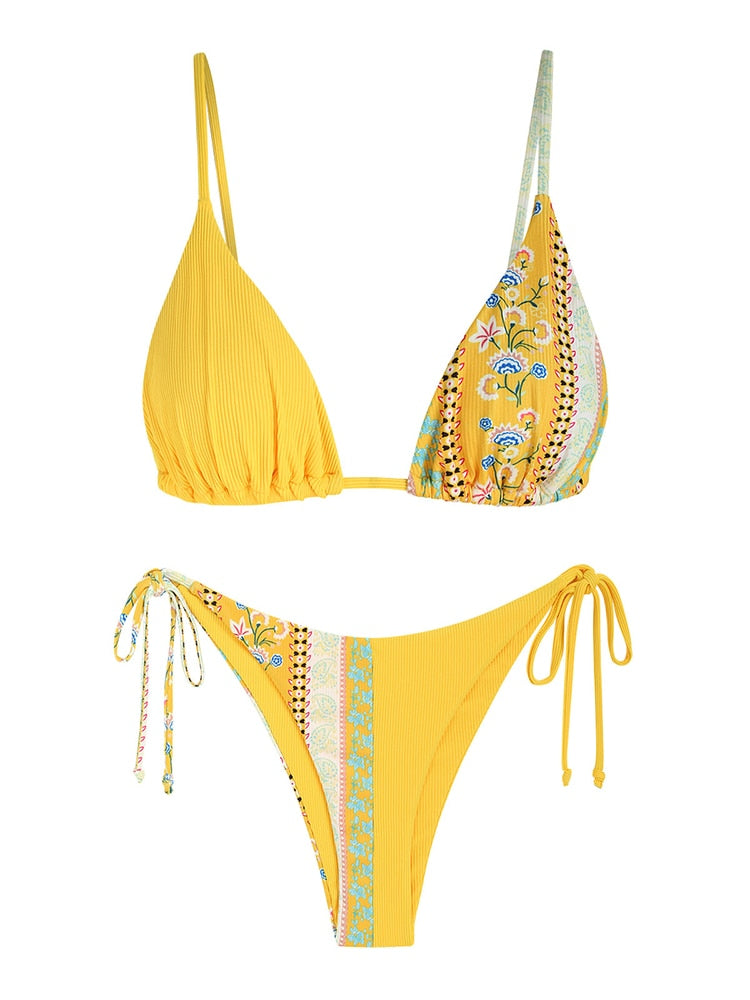 Paisley Print Bikini Sets -  Multiple colors