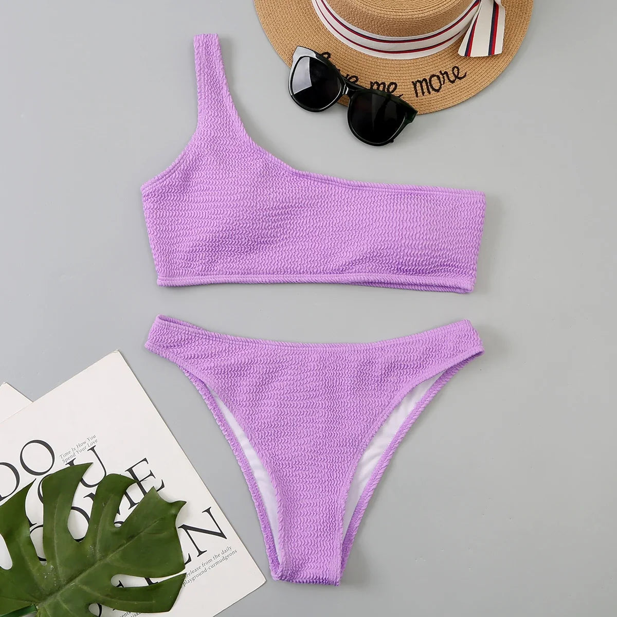 Ocean Goddess One-Shoulder Bikini