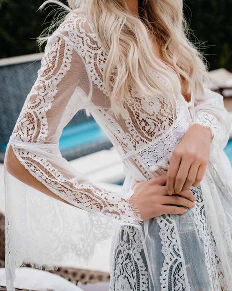 Lace Crochet Beach Dress / Cardigan