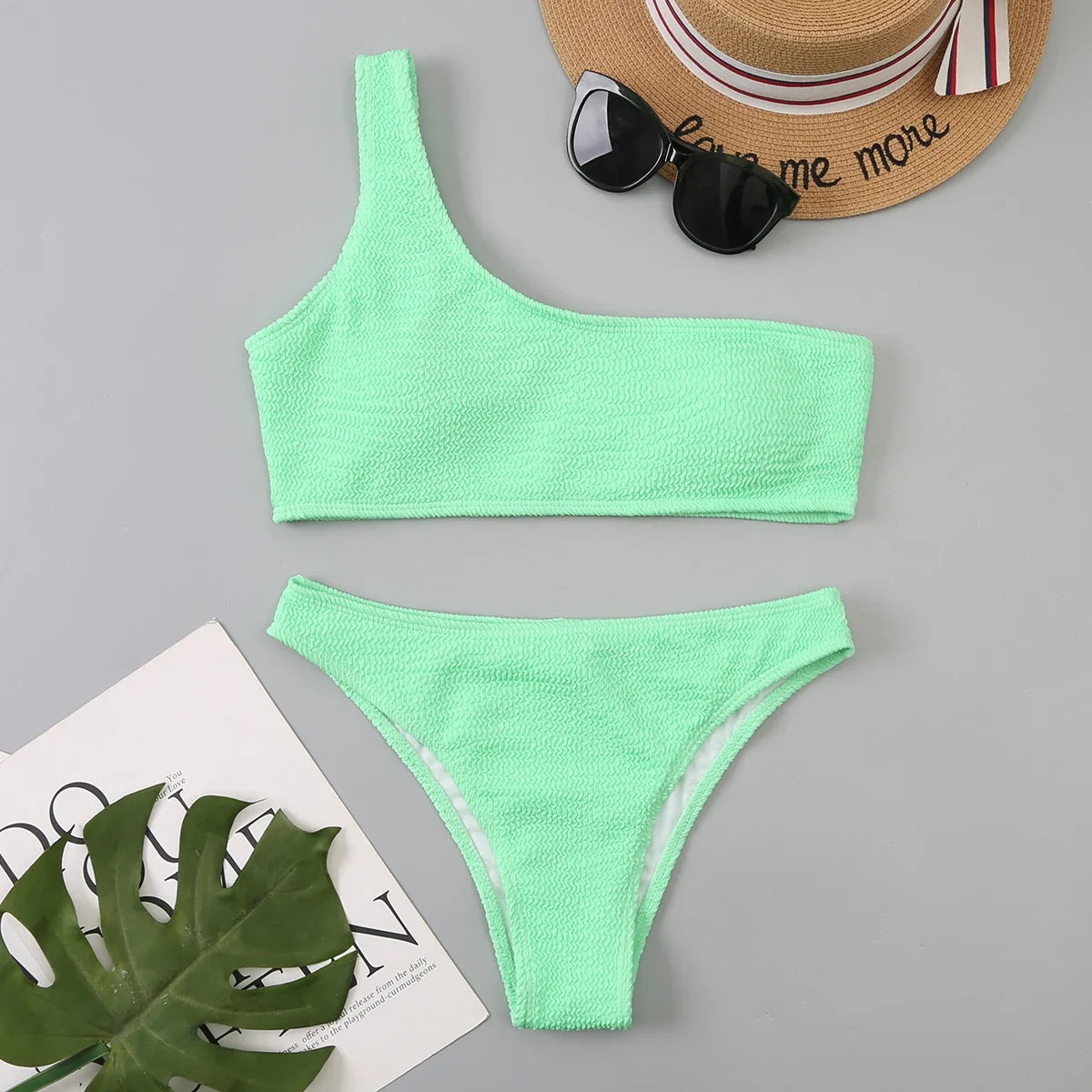 Ocean Goddess One-Shoulder Bikini