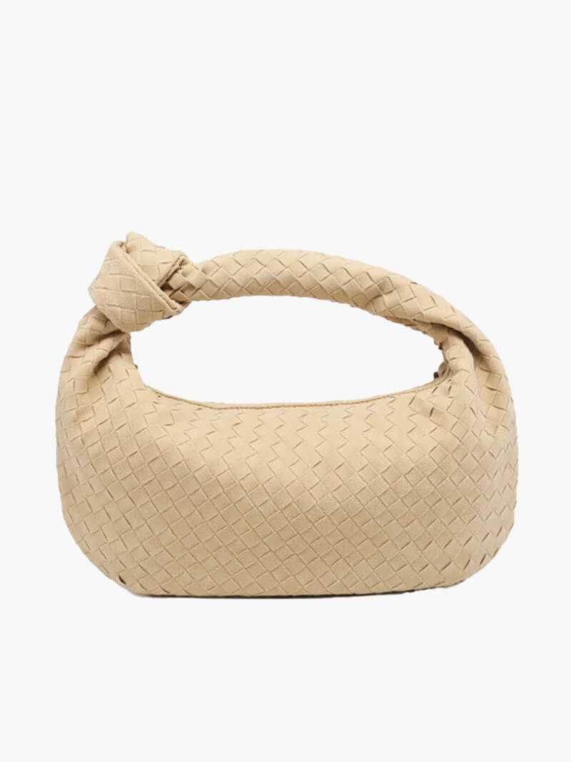 Aurelia Woven Suede Shoulder Bag