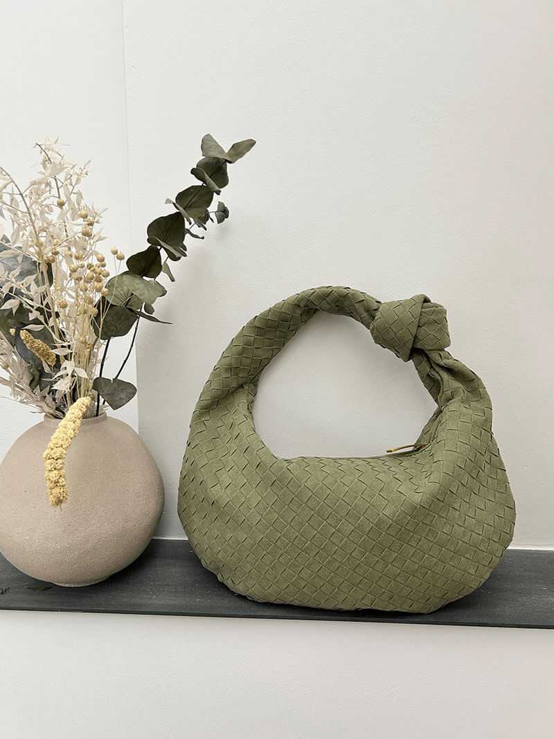 Aurelia Woven Suede Shoulder Bag