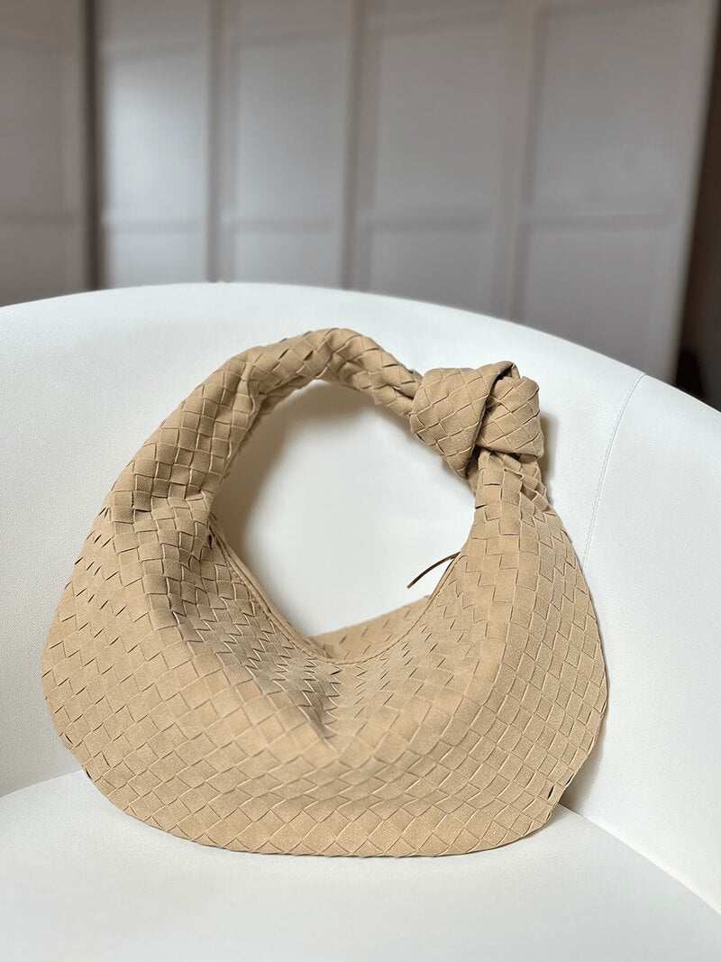 Aurelia Woven Suede Shoulder Bag
