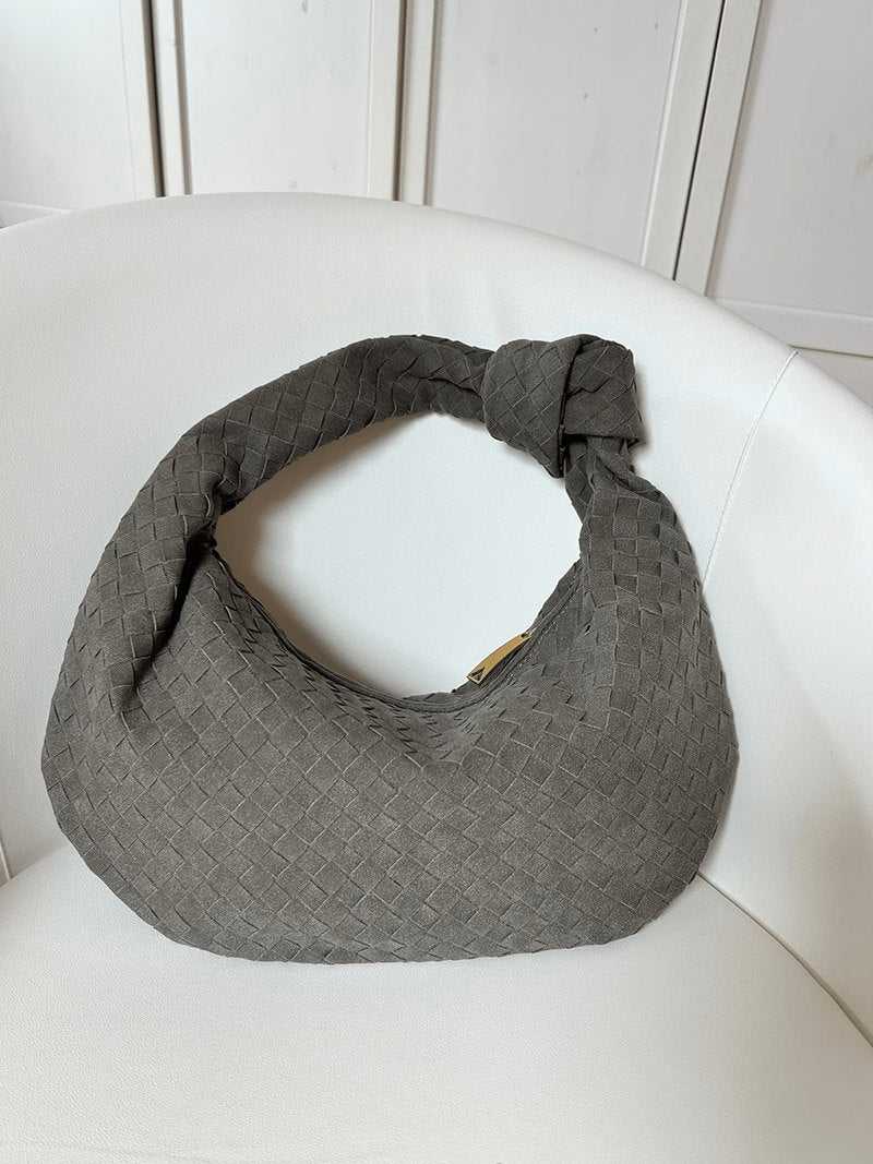 Aurelia Woven Suede Shoulder Bag