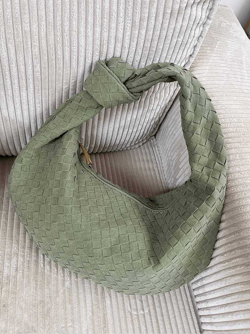 Aurelia Woven Suede Shoulder Bag