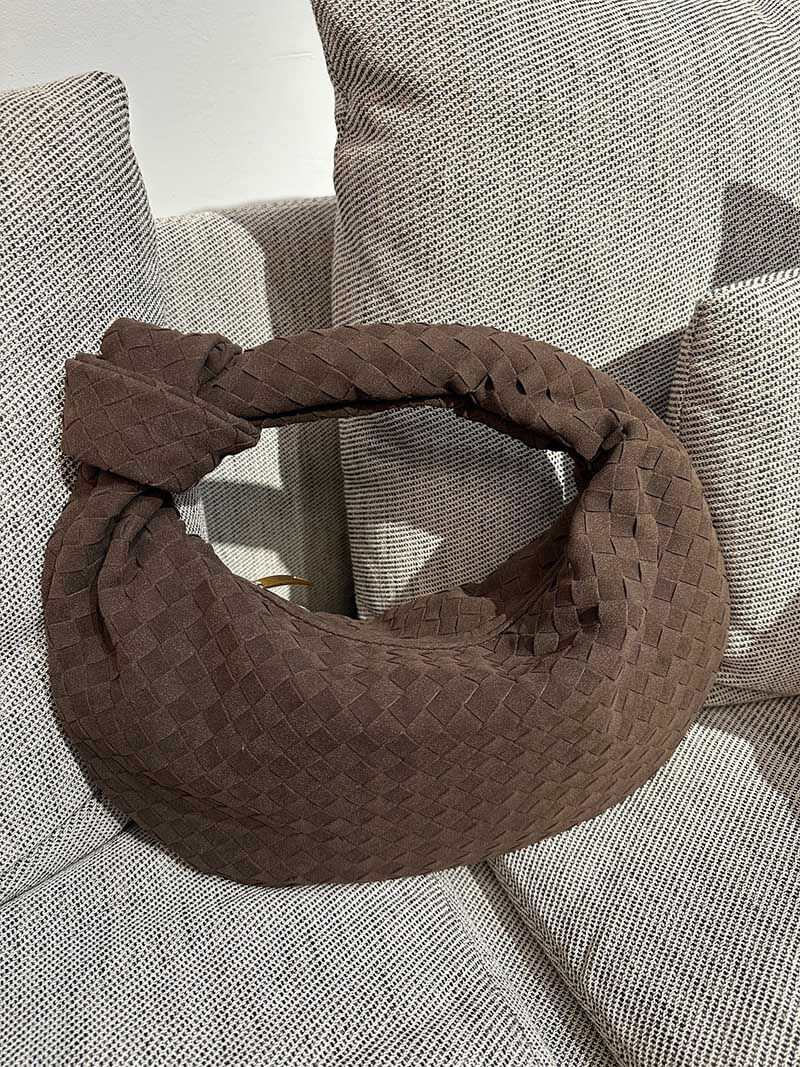 Aurelia Woven Suede Shoulder Bag