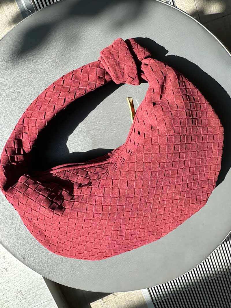 Aurelia Woven Suede Shoulder Bag