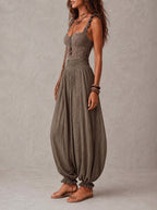 Eva -  Stylish Lace Top Jumpsuit